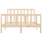vidaXL Estructura de cama de madera maciza 140x200 cm