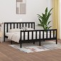 vidaXL Estructura de cama de madera maciza negra Super King 180x200 cm vidaXL Estructura de cama de madera maciza negra Super King 180x200 cm