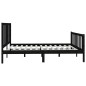 vidaXL Estructura de cama de madera maciza negra Super King 180x200 cm vidaXL Estructura de cama de madera maciza negra Super King 180x200 cm