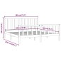 vidaXL Estructura de cama de madera maciza negra Super King 180x200 cm vidaXL Estructura de cama de madera maciza negra Super King 180x200 cm