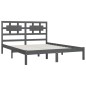 vidaXL Estructura de cama madera maciza de pino gris 120x200 cm vidaXL Estructura de cama madera maciza de pino gris 120x200 cm