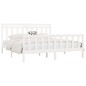 vidaXL Estructura de cama madera maciza de pino blanco 200x200 cm