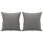 vidaXL Cojines decorativos 2 uds tela gris oscuro 40x40 cm vidaXL Cojines decorativos 2 uds tela gris oscuro 40x40 cm