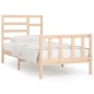 vidaXL Estructura de cama madera maciza de pino 90x200 cm vidaXL Estructura de cama madera maciza de pino 90x200 cm