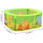 vidaXL Piscina de bolas para niños con 300 bolas 75x75x32 cm