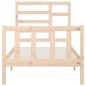 vidaXL Estructura de cama madera maciza de pino 100x200 cm vidaXL Estructura de cama madera maciza de pino 100x200 cm