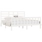 vidaXL Estructura de cama madera maciza de pino blanco 200x200 cm