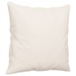 vidaXL Cojines decorativos 2 uds tela microfibra beige 40x40 cm vidaXL Cojines decorativos 2 uds tela microfibra beige 40x40 cm