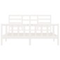 vidaXL Estructura de cama madera maciza de pino blanco 200x200 cm