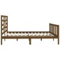 vidaXL Estructura de cama madera maciza marrón miel 200x200 cm vidaXL Estructura de cama madera maciza marrón miel 200x200 cm