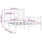 vidaXL Estructura de cama de madera maciza negra 140x200 cm vidaXL Estructura de cama de madera maciza negra 140x200 cm