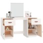 vidaXL Tocador con espejo madera maciza de pino blanco vidaXL Tocador con espejo madera maciza de pino blanco