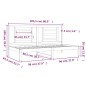 vidaXL Sofá cama madera maciza de pino blanco 80x200 cm vidaXL Sofá cama madera maciza de pino blanco 80x200 cm