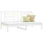 vidaXL Sofá cama madera maciza de pino blanco 90x200 cm vidaXL Sofá cama madera maciza de pino blanco 90x200 cm