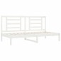 vidaXL Sofá cama madera maciza de pino blanco 90x200 cm vidaXL Sofá cama madera maciza de pino blanco 90x200 cm