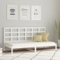 vidaXL Sofá cama madera maciza de pino blanco 80x200 cm vidaXL Sofá cama madera maciza de pino blanco 80x200 cm