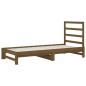 vidaXL Sofá cama extraíble madera maciza de pino marrón 2x(90x200) cm vidaXL Sofá cama extraíble madera maciza de pino marrón 2x(90x200) cm