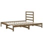 vidaXL Sofá cama extraíble madera maciza de pino marrón 2x(90x200) cm vidaXL Sofá cama extraíble madera maciza de pino marrón 2x(90x200) cm
