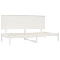 vidaXL Sofá cama madera maciza de pino blanco 80x200 cm vidaXL Sofá cama madera maciza de pino blanco 80x200 cm