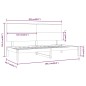 vidaXL Sofá cama madera maciza de pino blanco 80x200 cm vidaXL Sofá cama madera maciza de pino blanco 80x200 cm