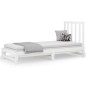 vidaXL Sofá cama extraíble madera maciza de pino blanco 2x(90x200) cm vidaXL Sofá cama extraíble madera maciza de pino blanco 2x(90x200) cm