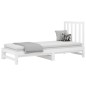 vidaXL Sofá cama extraíble madera maciza de pino blanco 2x(90x200) cm vidaXL Sofá cama extraíble madera maciza de pino blanco 2x(90x200) cm