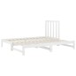 vidaXL Sofá cama extraíble madera maciza de pino blanco 2x(90x200) cm vidaXL Sofá cama extraíble madera maciza de pino blanco 2x(90x200) cm