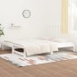 vidaXL Sofá cama extraíble madera maciza de pino blanco 2x(90x200) cm vidaXL Sofá cama extraíble madera maciza de pino blanco 2x(90x200) cm