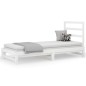 vidaXL Sofá cama extraíble madera maciza de pino blanco 2x(90x190) cm vidaXL Sofá cama extraíble madera maciza de pino blanco 2x(90x190) cm