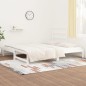 vidaXL Sofá cama extraíble madera maciza de pino blanco 2x(90x190) cm vidaXL Sofá cama extraíble madera maciza de pino blanco 2x(90x190) cm