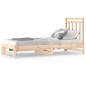 vidaXL Sofá cama extraíble madera maciza de pino 2x(90x200) cm vidaXL Sofá cama extraíble madera maciza de pino 2x(90x200) cm
