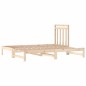 vidaXL Sofá cama extraíble madera maciza de pino 2x(90x200) cm vidaXL Sofá cama extraíble madera maciza de pino 2x(90x200) cm