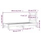 vidaXL Sofá cama extraíble madera maciza de pino gris 2x(90x190) cm