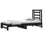 vidaXL Sofá cama extraíble madera maciza de pino negro 2x(90x190) cm vidaXL Sofá cama extraíble madera maciza de pino negro 2x(90x190) cm