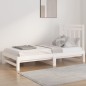vidaXL Sofá cama extraíble madera maciza de pino blanco 2x(90x190) cm vidaXL Sofá cama extraíble madera maciza de pino blanco 2x(90x190) cm