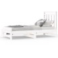 vidaXL Sofá cama extraíble madera maciza de pino blanco 2x(90x190) cm vidaXL Sofá cama extraíble madera maciza de pino blanco 2x(90x190) cm