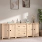 vidaXL Aparador de madera maciza de pino 230x35x80 cm vidaXL Aparador de madera maciza de pino 230x35x80 cm
