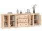 vidaXL Aparador de madera maciza de pino 230x35x80 cm vidaXL Aparador de madera maciza de pino 230x35x80 cm