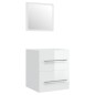 vidaXL Mueble de baño con lavabo madera contrachapada blanco brillante vidaXL Mueble de baño con lavabo madera contrachapada blanco brillante