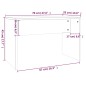 vidaXL Juego de tocador color roble ahumado 86,5x35x136 cm vidaXL Juego de tocador color roble ahumado 86,5x35x136 cm