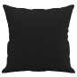 vidaXL Cojines decorativos 2 uds tela microfibra negro 40x40 cm vidaXL Cojines decorativos 2 uds tela microfibra negro 40x40 cm