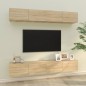 vidaXL Muebles de TV 4 piezas roble Sonoma 100x30x30 cm vidaXL Muebles de TV 4 piezas roble Sonoma 100x30x30 cm