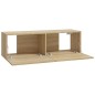 vidaXL Muebles de TV 4 piezas roble Sonoma 100x30x30 cm vidaXL Muebles de TV 4 piezas roble Sonoma 100x30x30 cm