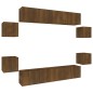 vidaXL Set de muebles para TV 8 pzas madera contrachapada roble marrón vidaXL Set de muebles para TV 8 pzas madera contrachapada roble marrón