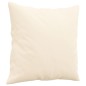 vidaXL Cojines decorativos 2 uds terciopelo crema 40x40 cm