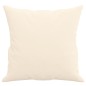 vidaXL Cojines decorativos 2 uds terciopelo crema 40x40 cm