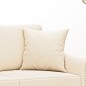 vidaXL Cojines decorativos 2 uds terciopelo crema 40x40 cm