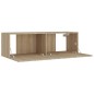 vidaXL Set de muebles para TV 8 pzas madera contrachapada roble Sonoma