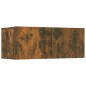 vidaXL Set de muebles de TV 8 pzas madera contrachapada roble ahumado