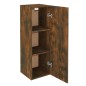 vidaXL Set de muebles de TV 8 pzas madera contrachapada roble ahumado
